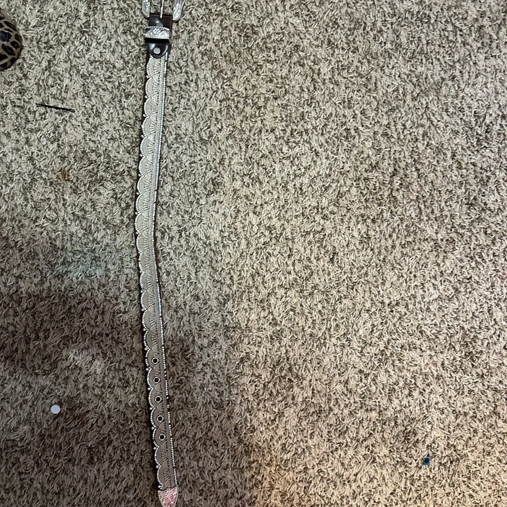 Silver Scalloped Belt